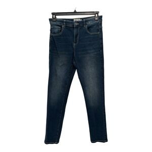 Lucky Brand Jeans Girls 20 Blue Classic Straight Stretch Dark Wash Mid Rise Fade